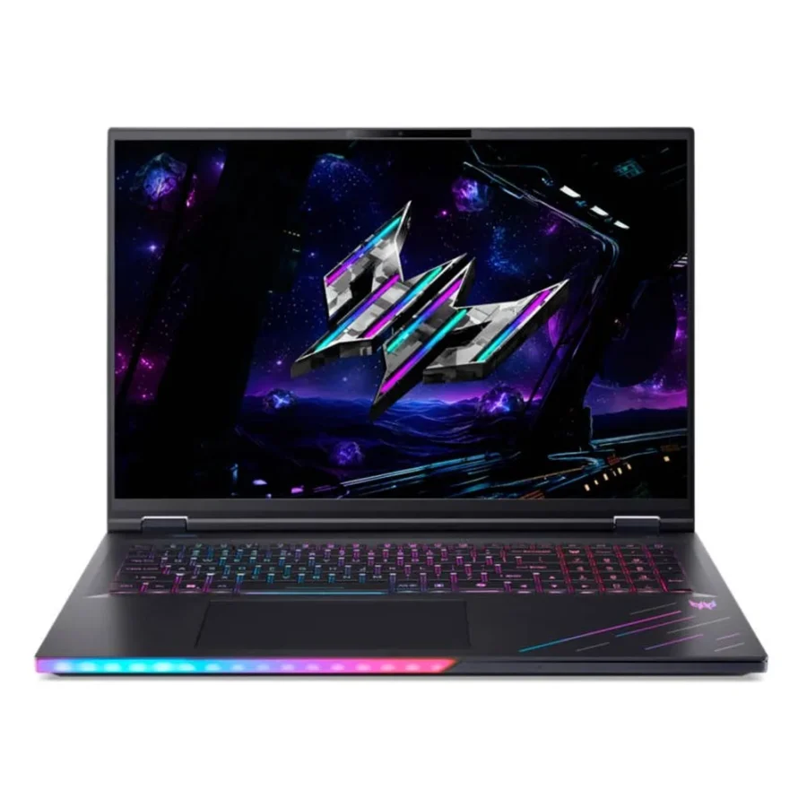 PC portable Acer Predator Helios 18 AI noir avec barre lumineuse RGB