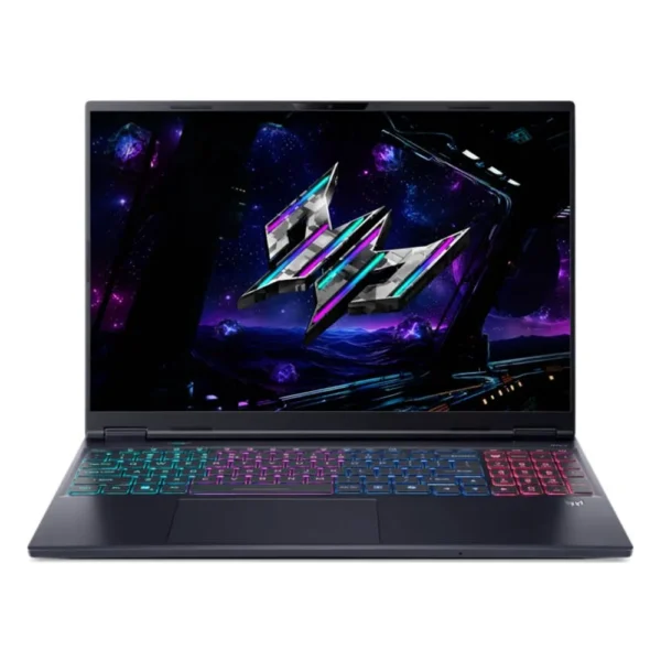 PC portable Acer Predator Helios Neo 16S AI ouvert, clavier RGB