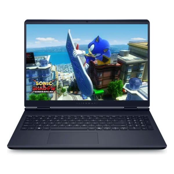 PC portable Alienware 16 Aurora gris foncé vu de face