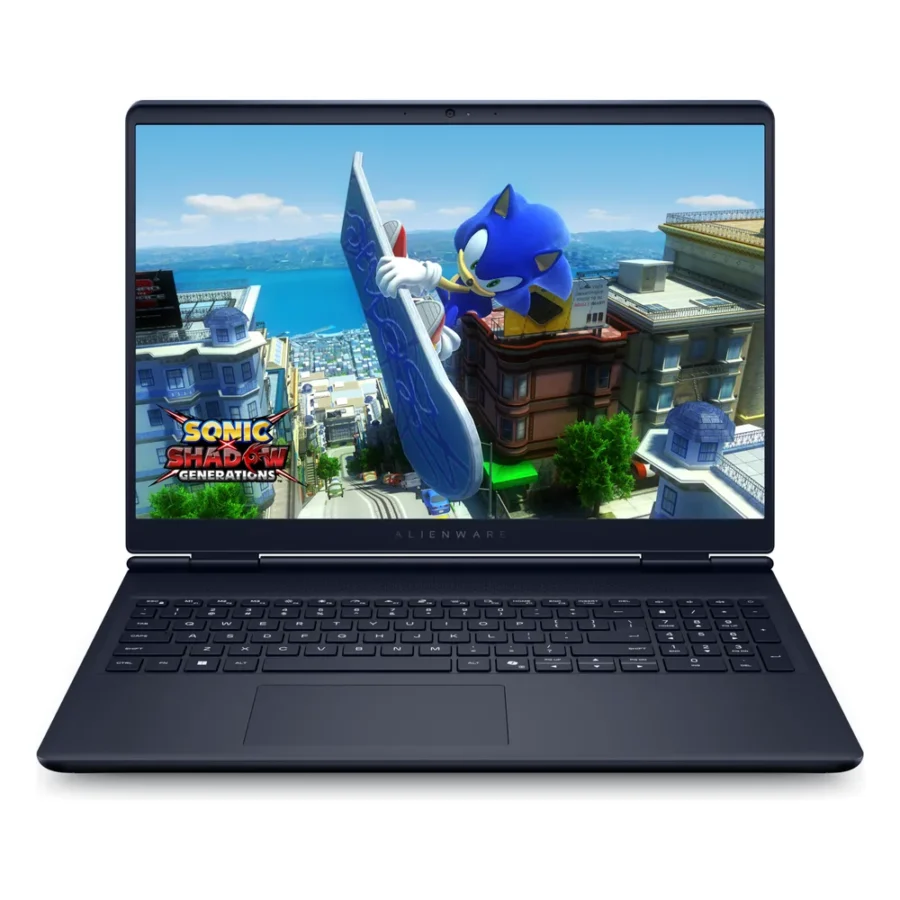 PC portable Alienware 16 Aurora gris foncé vu de face