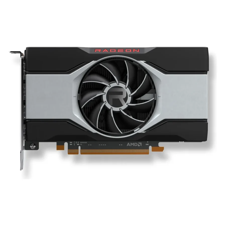 Carte graphique AMD Radeon RX 6600 XT vue de face