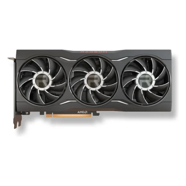 Carte graphique AMD Radeon RX 6750 XT de référence vue de face