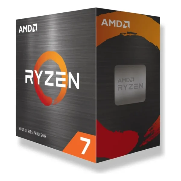 Boîte des processeurs AMD Ryzen 7 série 5000, gamme du Ryzen 7 5700X