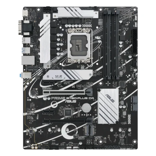 Carte mère ASUS PRIME B760-PLUS D4 (LGA 1700, chipset B760), vue de face