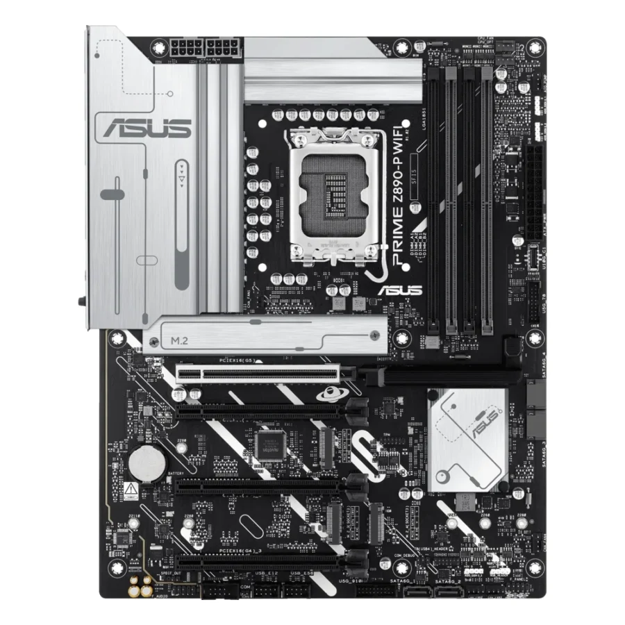 Carte mère ASUS PRIME Z890-P WIFI (LGA 1851, chipset Z890), vue de face