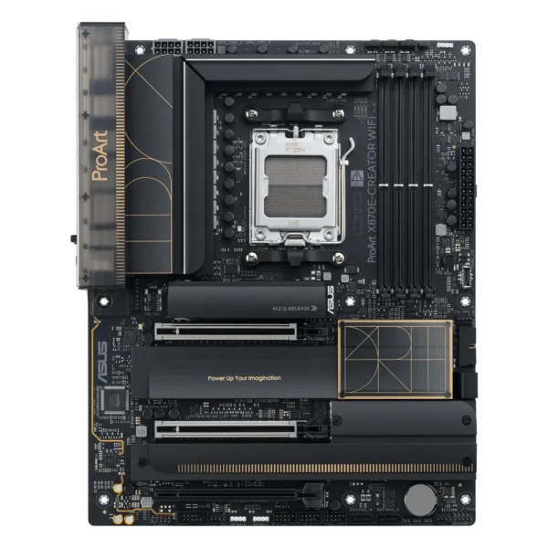 Carte mère ASUS ProArt X870E-CREATOR WIFI (AM5, chipset X870E), vue de face