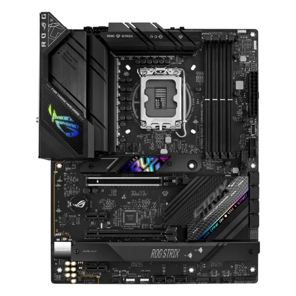 Carte mère ASUS ROG STRIX B760-F GAMING WIFI (LGA 1700, chipset B760), vue de face