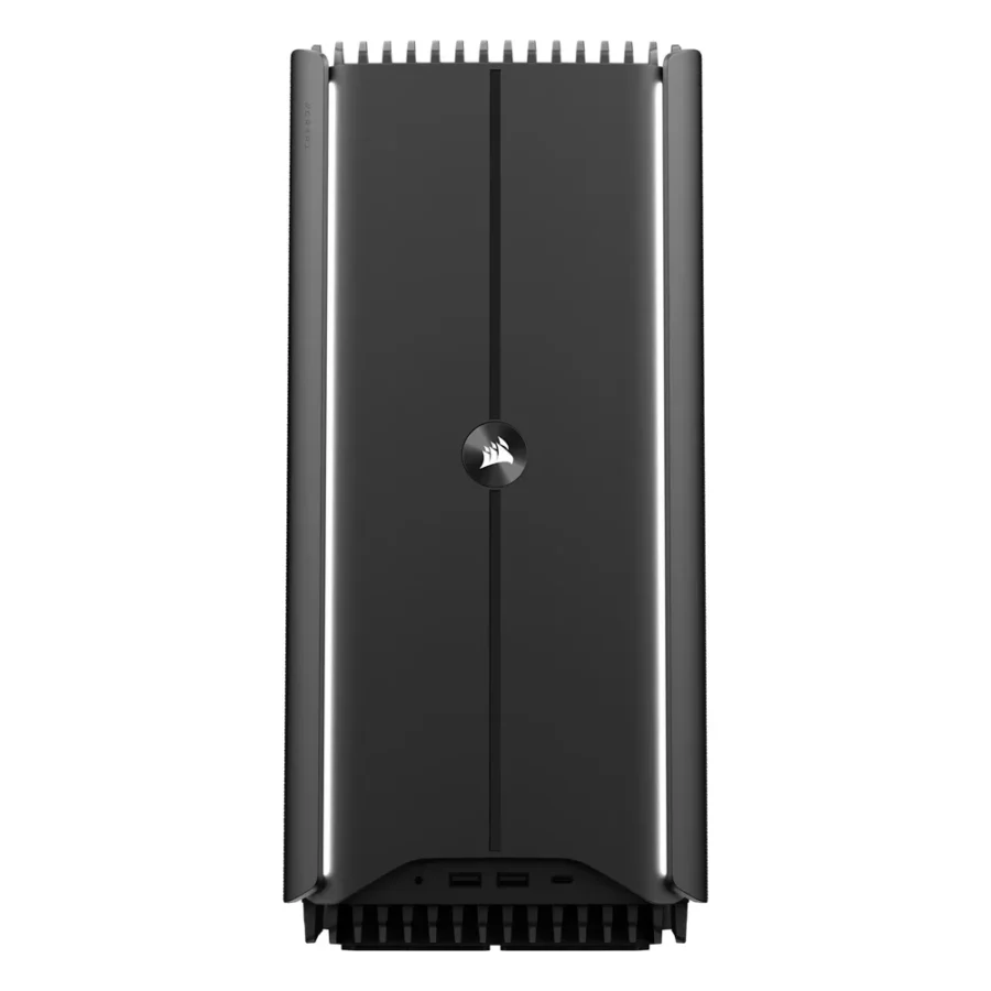 PC compact CORSAIR ONE a600 noir vu de face