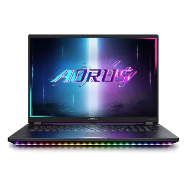 PC portable Gigabyte AORUS MASTER 18 à barre lumineuse