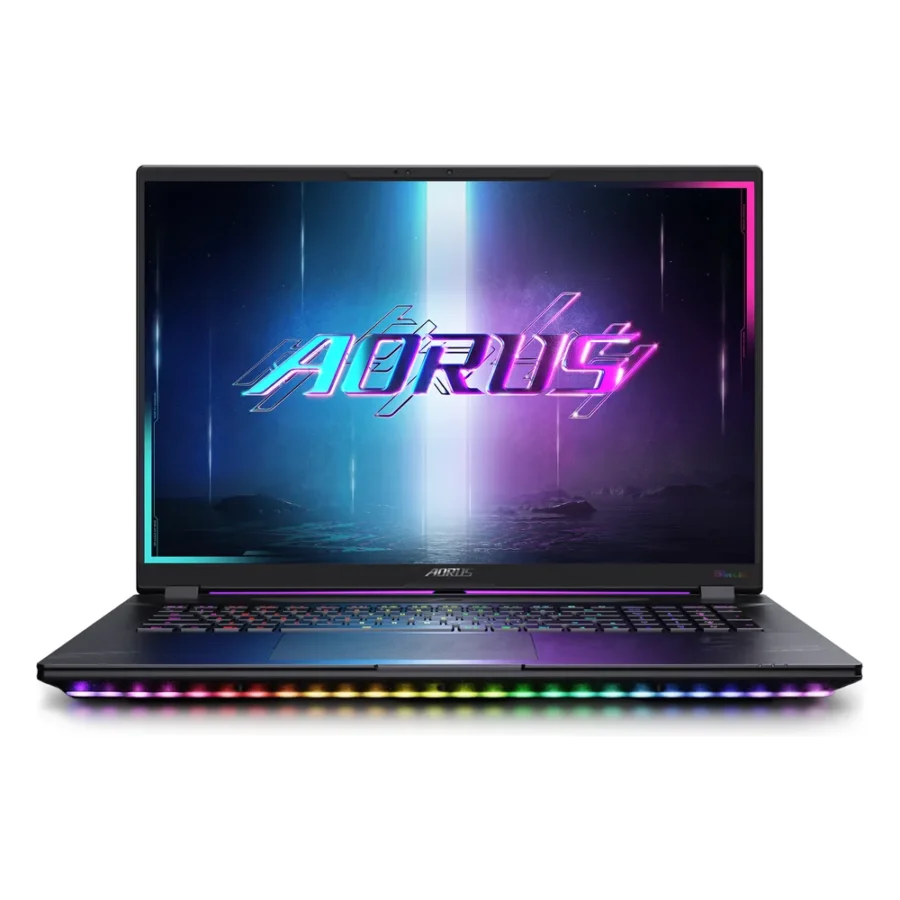 PC portable Gigabyte AORUS MASTER 18 à barre lumineuse