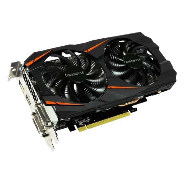 Carte graphique GeForce GTX 1060 3 Go : modèle GIGABYTE GeForce GTX 1060 WINDFORCE OC 3G à deux ventilateurs