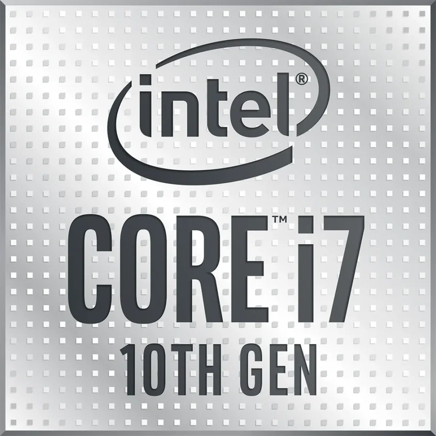 Logo des processeurs Intel Core i7 de 10e génération, gamme du Core i7-10700K