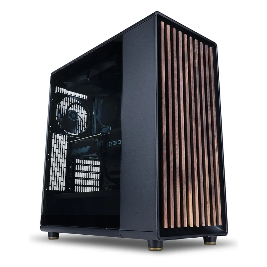 PC Gamer Balrog dans un boîtier Fractal North à façade bois