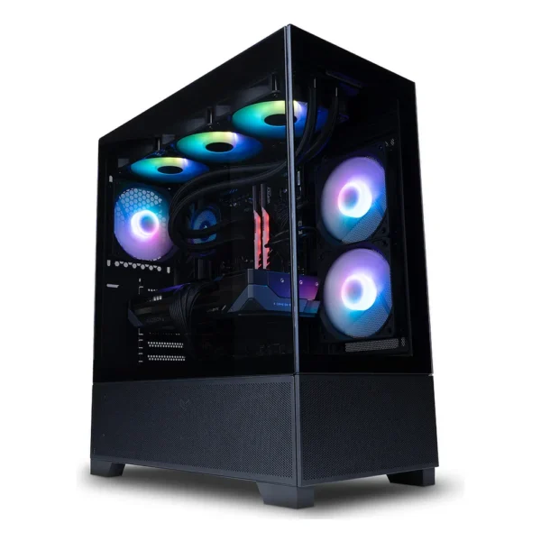 PC Gamer Respawn noir panoramique à ventilateurs RGB