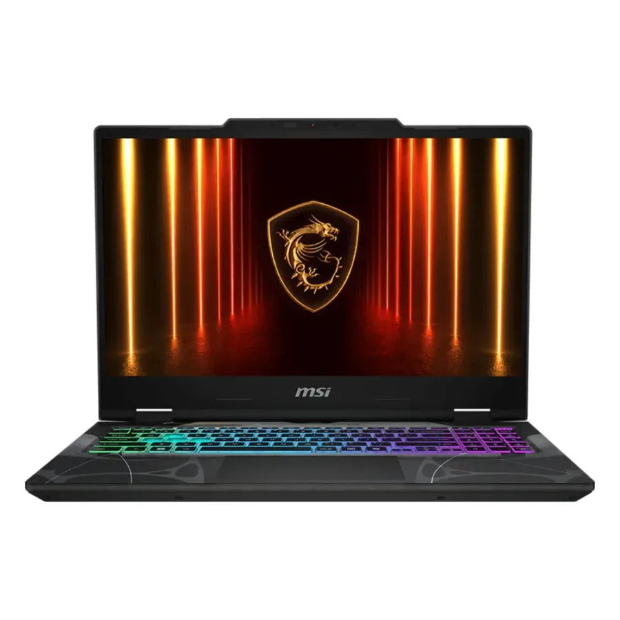 PC portable MSI Cyborg 15 noir vu de face