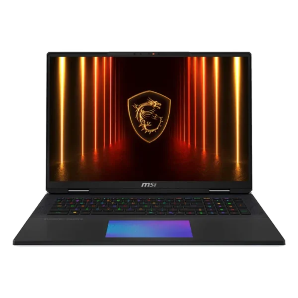 PC portable MSI Titan 18 HX AI à pavé tactile lumineux