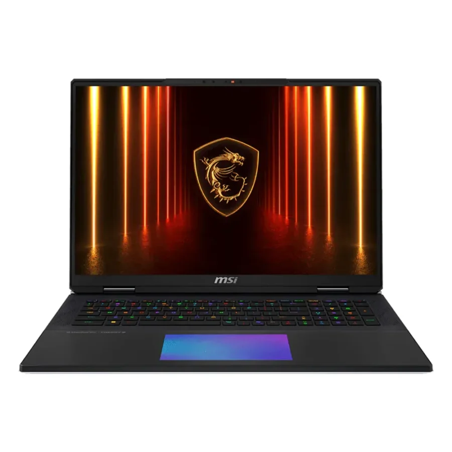 PC portable MSI Titan 18 HX AI à pavé tactile lumineux