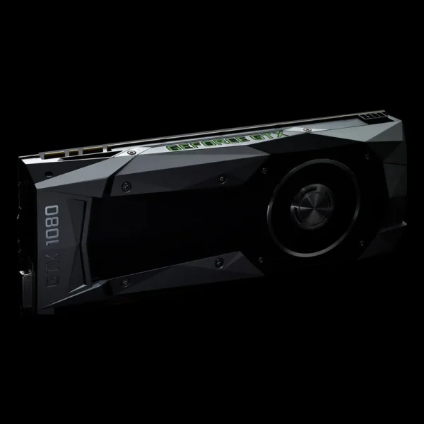 Carte graphique NVIDIA GeForce GTX 1080 Founders Edition vue de profil