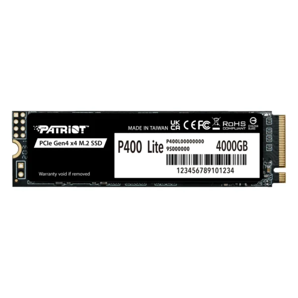 SSD NVMe M.2 PCIe 4.0 Patriot P400 Lite (version 4 To)
